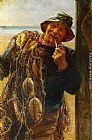 Frederick Morgan Famous Paintings - A Jovial Fisherman